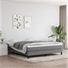 Vidaxl Materasso a Molle Insacchettate Rigidità Media Grigio Scuro 180x200x20 cm