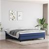 Vidaxl Materasso a Molle Insacchettate Rigidità Media Blu 180x200x20 cm in Tessuto
