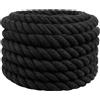 Vidaxl Corda Nero 4 x 4 x 2500 cm Cotone