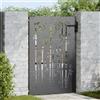 Vidaxl Cancello da giardino con blocco Nero 85 x 150 cm