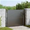 Vidaxl Cancello da giardino con blocco Nero 110 x 105 cm
