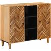 Vidaxl Armadi di Stoccaggio con porta Marrone 90 x 33,5 x 75 cm