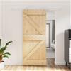 Vidaxl Porta scorrevole Naturale e Bianco 90 x 210 cm