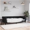 Vidaxl Letto da Giorno Nero 90x200 cm in Velluto