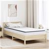 Vidaxl Materasso Bianco e Grigio 90 x 200 cm Molla Bonell
