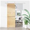 Vidaxl Porta scorrevole Naturale e Bianco 70 x 210 cm