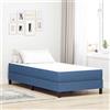 Vidaxl Materasso da Letto con materasso Blu 100 x 200 cm Tessuto