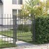 Vidaxl Cancello con Punta a Lancia KAMPEN 103 x 175 cm Acciaio Grigio
