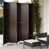 Vidaxl Divisorio per Ambienti a 6 Pannelli Marrone in Polyrattan