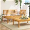 Vidaxl Divano Angolare da Giardino Pallet in Legno Massello di Acacia
