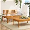 Vidaxl Divano Centrale da Giardino Pallet in Legno Massello di Acacia