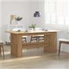 Vidaxl Tavolo da Pranzo Rovere Artigianale 180x90x76 cm in Truciolato
