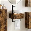 Vidaxl Lavabo da Parete Rovere Fumo 40 x 35 x 39 cm