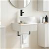 Vidaxl Lavabo da Parete Bianco 40 x 41 x 40,5 cm Legno ingegnerizzato