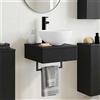 Vidaxl Lavabo da Parete Nero 40 x 41 x 40,5 cm Legno ingegnerizzato