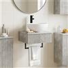Vidaxl Lavabo da Parete Grigio Cemento 40 x 41 x 40,5 cm