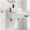 Vidaxl Lavabo da Parete Bianco Lucido 40 x 41 x 40,5 cm