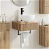 Vidaxl Lavabo da Parete Rovere Artigianale 40 x 41 x 40,5 cm