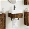 Vidaxl Lavabo da Parete Rovere Fumo 40 x 41 x 39 cm