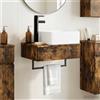 Vidaxl Lavabo da Parete Rovere Fumo 53 x 35 x 39 cm