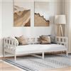 Vidaxl Dormeuse Bianca in Legno Massello di Pino 90x190 cm