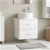 Vidaxl Mobile Lavabo da Parete Bianco 49,5 x 44,5 x 65,5 cm