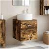 Vidaxl Mobile Lavabo da Parete Rovere Fumo 49,5 x 44,5 x 65,5 cm