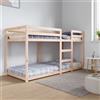 Vidaxl Letto a Castello 80x200 cm in Legno Massello di Pino