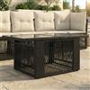 Vidaxl Tavolo da giardino sollevabile Nero 100 x 55 x 37 cm