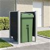Vidaxl Recinzione Contenitore per Rifiuti Grigio 85 x 85 x 115 cm