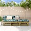 Vidaxl Set Salotto da Giardino 3 pz in Legno Impregnato di Pino