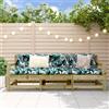 Vidaxl Set Salotto da Giardino 3 pz in Legno Impregnato di Pino