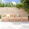 Vidaxl Set Salotto da Giardino 4 pz in Legno Massello di Pino