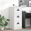 Vidaxl Armadio per File con cassetto Bianco 44 x 50 x 106.5 cm