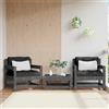 Vidaxl Sedie da Giardino con Cuscini 2pz Legno Massello di Pino Grigio