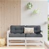 Vidaxl Sedie da Giardino con Cuscini 2pz Legno Massello di Pino Bianco