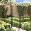 Vidaxl Cancello per Recinzione in Acciaio 100x200 cm Verde