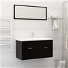 Vidaxl Lavabo da Incasso con Rubinetto 91x39x18 cm in Ceramica Bianco
