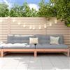 Vidaxl Divani Centrali Giardino 2pz 120x80cm Legno Massello Douglas