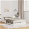 Vidaxl Struttura del letto Bianco 100 x 210 cm Pino massello