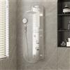 Vidaxl Pannello Doccia 25x43x110 cm Argento
