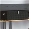 Vidaxl Contenitore Portaoggetti Nero 100x55x37 cm in Alluminio