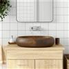 Vidaxl Lavabo da Appoggio Marrone Ovale 59x40x15 cm Ceramica