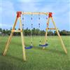 Vidaxl Set Altalena da Giardino 230x130x166 cm in Legno di Pino