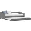 Vidaxl Dormeuse Estraibile senza Materasso Grigia 90x200 cm