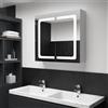 Vidaxl Armadietto Bagno con Specchio e LED 80x12,2x68 cm