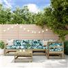 Vidaxl Set Salotto da Giardino 6 pz in Legno Impregnato di Pino