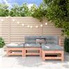 Vidaxl Set Salotto da Giardino 4 pz in Legno Massello di Douglas