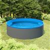 Vidaxl Piscina Fuori Terra con Skimmer e Pompa Sospesi 350x90cm Grigia