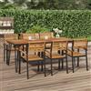 Vidaxl Tavolo Giardino con Gambe Forcella 200x90x75 cm Massello Acacia